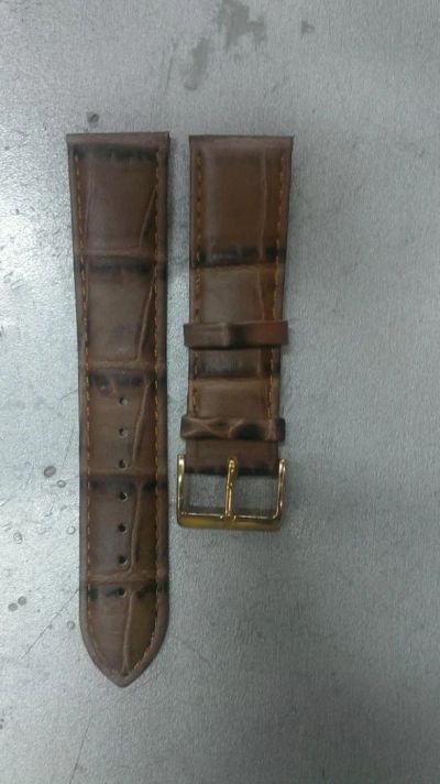 Лот: 7980863. Фото: 1. Кожаный часовой ремень. Ремешки, браслеты