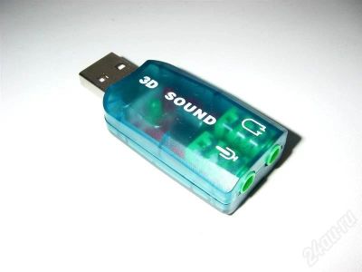Лот: 501621. Фото: 1. внешняя мини звуковая карта usb... Звуковые карты