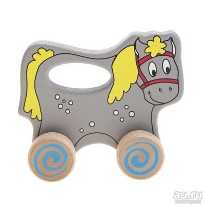 Лот: 9085405. Фото: 1. Деревянная каталка Лошадка. Другое (игрушки)