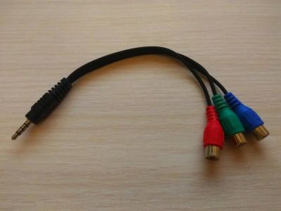 Лот: 11476378. Фото: 1. Audio jack 3,5 mm x 3 rca. Шлейфы, кабели, переходники