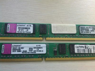 Лот: 4210536. Фото: 1. Оперативная память DDR3 1GB 2шт... Оперативная память