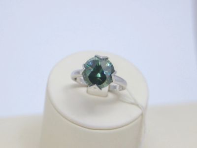 Лот: 14751381. Фото: 1. СЕРЕБРЯНОЕ КОЛЬЦО С ЦИРКОНИЕМ... Кольца, перстни