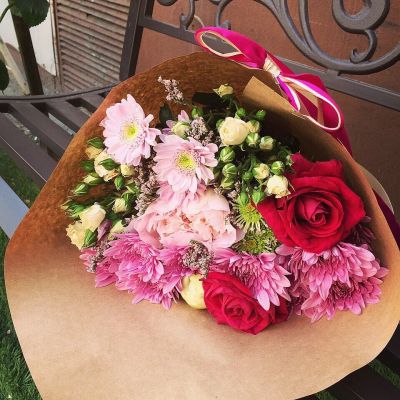 Лот: 8241173. Фото: 1. Сборный букет. Цветы на Щорса... Свежие цветы