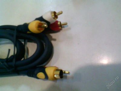Лот: 1587765. Фото: 1. Шнур 3RCA-шт3,5st+SVHS 1m Luxm... Шнуры, кабели, разъёмы