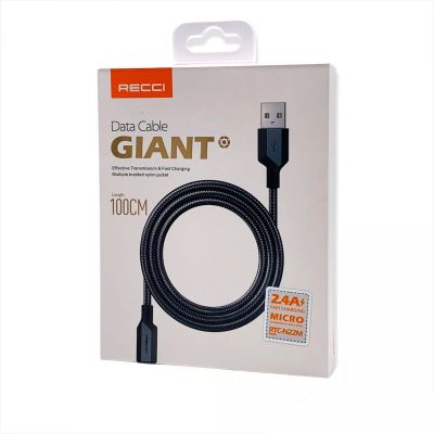 Лот: 22146613. Фото: 1. Кабель RECCI micro USB RTC-N22M... Дата-кабели, переходники