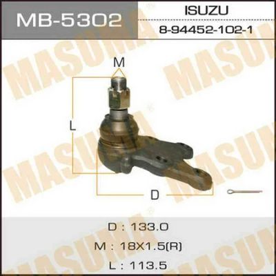 Лот: 18591905. Фото: 1. Шаровая опора masuma front low... Ходовая, подвеска, рулевое управление