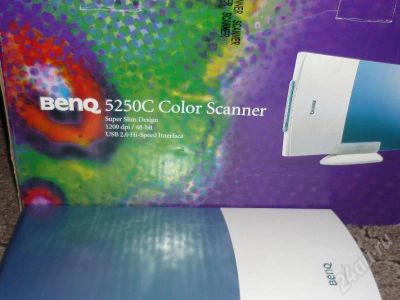 Лот: 198579. Фото: 1. Сканер BENQ 5250C Super Slim Design. Сканеры