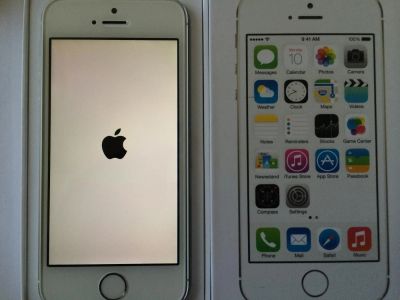 Лот: 4204869. Фото: 1. iphone 5s 16 silver идеальное... Смартфоны