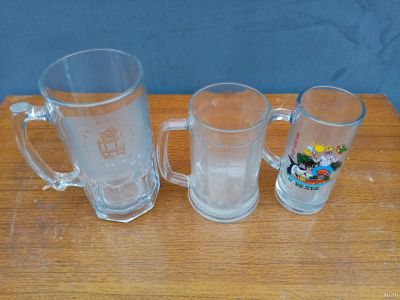Лот: 16314371. Фото: 1. посуда 3 кружки для пива одним... Кружки, стаканы, бокалы