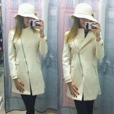 Лот: 7055476. Фото: 1. пальто бежевое новое. Верхняя одежда