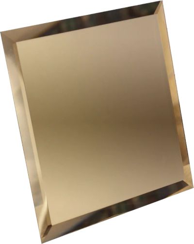 Лот: 14577352. Фото: 1. Квадратная зеркальная бронзовая... Стекло, зеркальное полотно