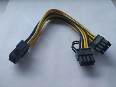 Лот: 11902357. Фото: 1. Разветвитель 6-pin на 2 x 8(6... Шлейфы, кабели, переходники
