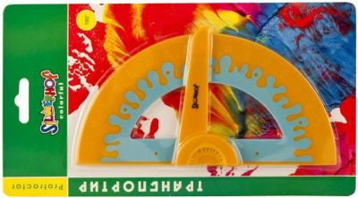 Лот: 20035755. Фото: 1. Транспортир Silwerhof ""COLORFUL... Товары для черчения