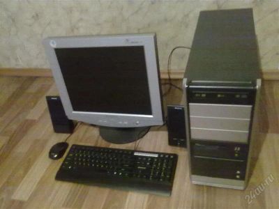 Лот: 1546772. Фото: 1. 2-х ядерный компьютер с ЖК монитором... Компьютеры в сборе