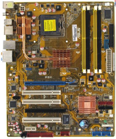 Лот: 17641413. Фото: 1. Asus P5K + Intel c2d E4600. Материнские платы