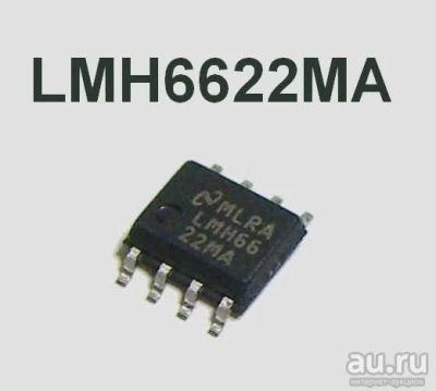 Лот: 13035338. Фото: 1. Микросхема LMH6622 ( LMH6622MA... Микросхемы