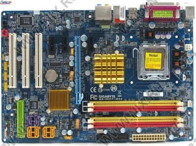 Лот: 365228. Фото: 1. рабочая мама 775сок Gigabyte GA-965P-S3. Материнские платы