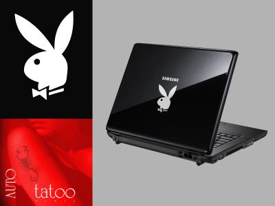 Лот: 3402874. Фото: 1. АВТО-ТАТУ. Наклейка "Кролик-Playboy... Наклейки автомобильные
