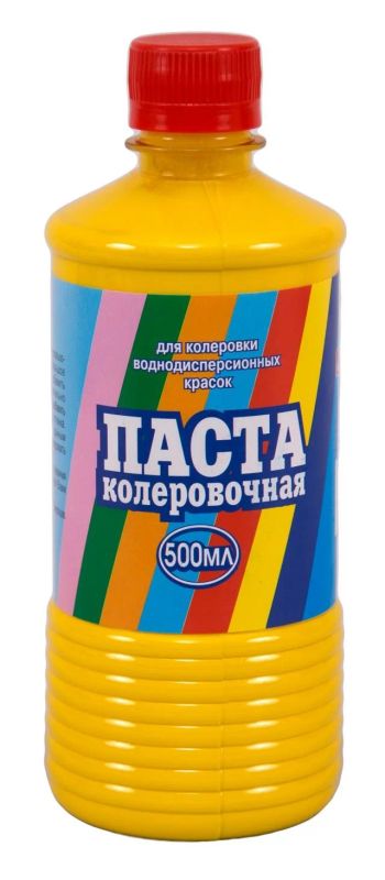 Лот: 12943438. Фото: 1. Паста колеровочная Форум ярко-желтая... Краски, лаки, растворитель