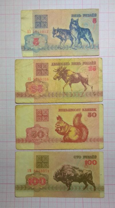 Лот: 13279605. Фото: 1. Белоруссия 5, 25, 50, 100 копеек... Россия, СССР, страны СНГ
