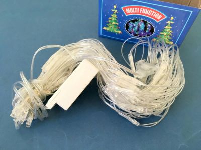 Лот: 6431158. Фото: 1. 🎄 Гирлянда "Сетка" на окно 1... Гирлянды, шарики, новогодние аксессуары