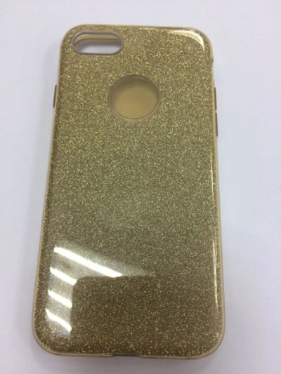 Лот: 10486378. Фото: 1. Чехол iPhone 7/ 8 Силикон Блестящий... Чехлы, бамперы
