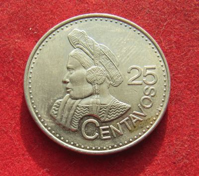 Лот: 19953616. Фото: 1. Гватемала 25 сентаво, 2011 г. Америка