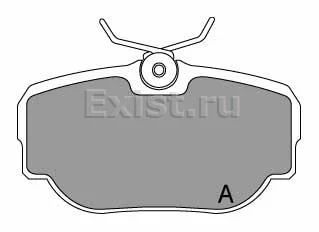 Лот: 7018062. Фото: 1. Колодки тормозные передние 2974... Тормозная система