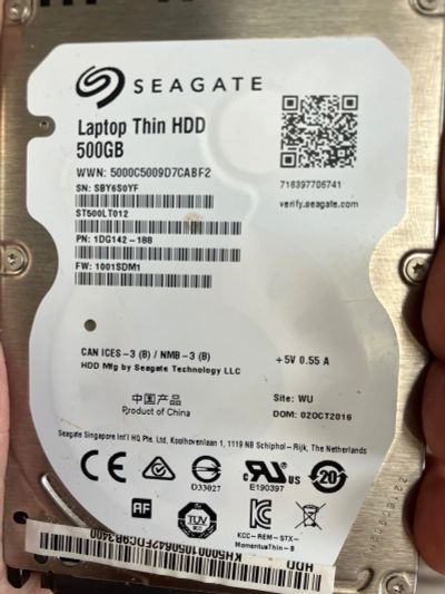 Лот: 25514876. Фото: 1. Hdd 500 gb seagate. Жёсткие диски (HDD)