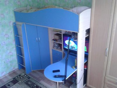 Лот: 7624079. Фото: 1. Кровать чердак. Детские кровати и кроватки