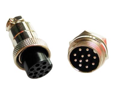 Лот: 17509487. Фото: 1. Авиационный разъем GX20 12pin... Разъёмы