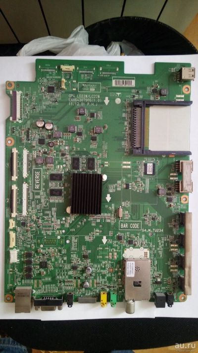 Лот: 13759516. Фото: 1. MainBoard LG EBR75226854 EAX64307906... Запчасти для телевизоров, видеотехники, аудиотехники