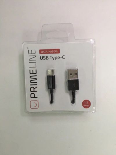 Лот: 10803615. Фото: 1. Кабель USB - Type C Prime Line... Дата-кабели, переходники