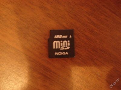 Лот: 64913. Фото: 1. Флешка MiniSD 128MB (nokia). USB-флеш карты