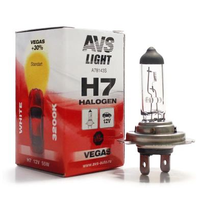 Лот: 20584315. Фото: 1. Галогенная лампа AVS Vegas H7... Оптика и освещение