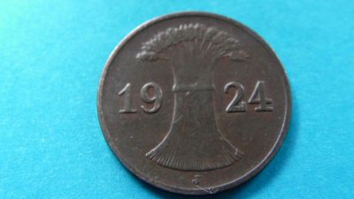 Лот: 5310751. Фото: 1. Германия 1924 1 rpf. Германия и Австрия