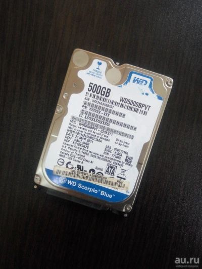 Лот: 9766514. Фото: 1. WD WD5000BPVT 500 Gb Для ноутбука... Жёсткие диски (HDD)