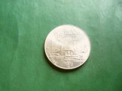 Лот: 25078438. Фото: 1. Финляндия 10 марок 1971 г. X Чемпионат... Европа