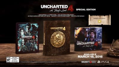 Лот: 7766340. Фото: 1. uncharted 4 special edition. Игры для консолей