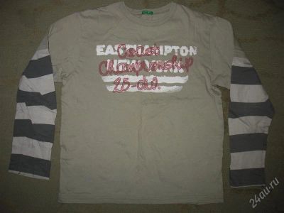 Лот: 1582949. Фото: 1. Футболка с длинным рукавом Benetton... Свитера, худи, толстовки