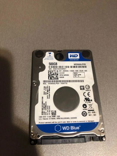 Лот: 14927532. Фото: 1. Жесткий диск HDD WD WD5000LPVX... Жёсткие диски (HDD)