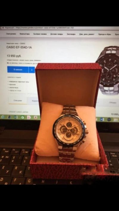 Лот: 9701198. Фото: 1. Продам Часы Casio edifice ef -... Оригинальные наручные часы