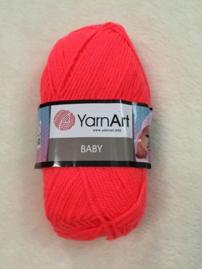 Лот: 12634361. Фото: 1. Пряжа Yarnart Baby , Акрил-100... Ткани, нитки, пряжа