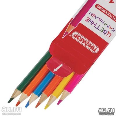 Лот: 15498423. Фото: 1. Карандаши цветные двусторонние... Ручки, карандаши, маркеры