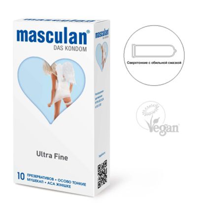 Лот: 24245647. Фото: 1. Презервативы ультратонкие Masculan... Презервативы
