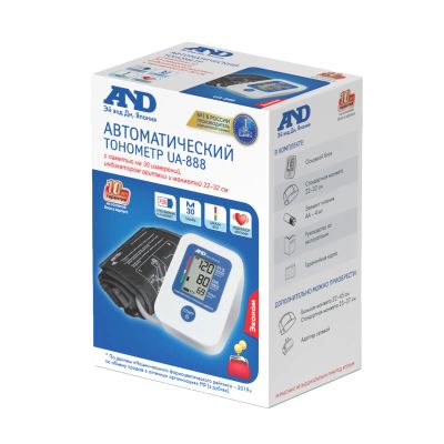Лот: 23987760. Фото: 1. Эй энд Ди тонометр UA-888 Эконом... Медицинские товары