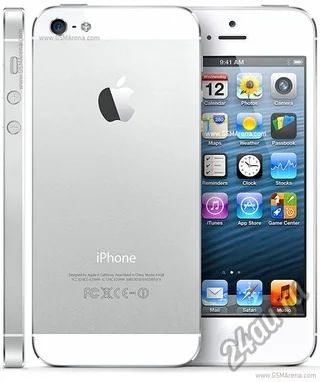 Лот: 4166231. Фото: 1. iphone 5 белый 32гиг с рубля 2... Смартфоны