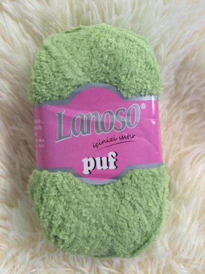 Лот: 11029523. Фото: 1. Пряжа Lanoso Polar Puf, 100%полиэстер... Ткани, нитки, пряжа
