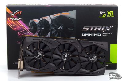 Лот: 19920214. Фото: 1. Asus rog strix gtx 1080 ti. Видеокарты