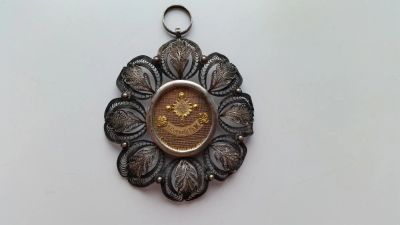 Лот: 11253940. Фото: 1. большой мощевик святой Корнилий... Другое (антиквариат)